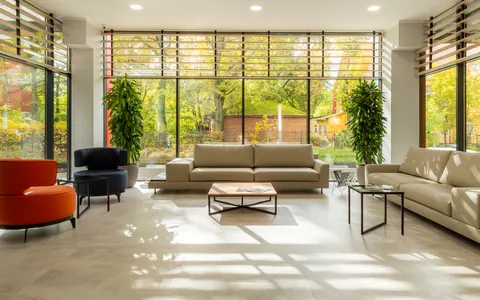 A bright, finished living room — illustrative stock photo, not Bookhelp vendors or customers